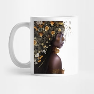 Black Woman in Flower Headdress Mug